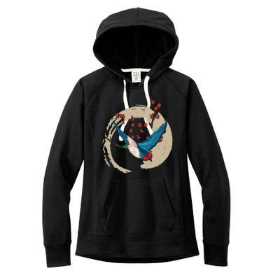 Colorful Swallow Birds Lover Nature Swallows Women's Fleece Hoodie