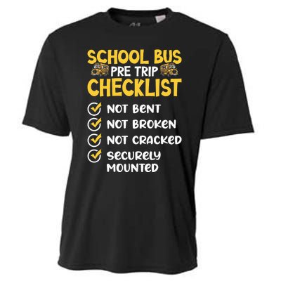 Cdl School Bus Driver Pretrip Trucking Retro Trucker Pride Cooling Performance Crew T-Shirt