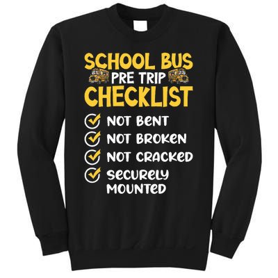 Cdl School Bus Driver Pretrip Trucking Retro Trucker Pride Sweatshirt