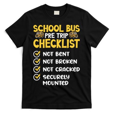 Cdl School Bus Driver Pretrip Trucking Retro Trucker Pride T-Shirt
