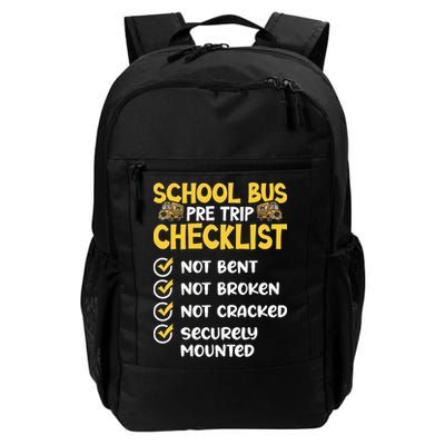 Cdl School Bus Driver Pretrip Trucking Retro Trucker Pride Daily Commute Backpack