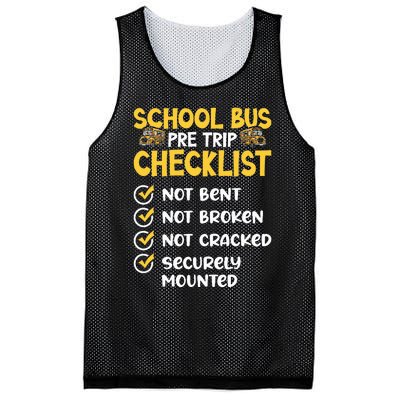 Cdl School Bus Driver Pretrip Trucking Retro Trucker Pride Mesh Reversible Basketball Jersey Tank