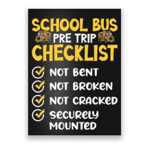 Cdl School Bus Driver Pretrip Trucking Retro Trucker Pride Poster