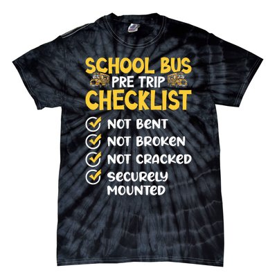 Cdl School Bus Driver Pretrip Trucking Retro Trucker Pride Tie-Dye T-Shirt