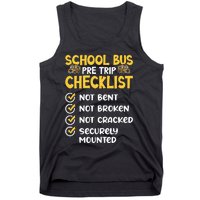 Cdl School Bus Driver Pretrip Trucking Retro Trucker Pride Tank Top