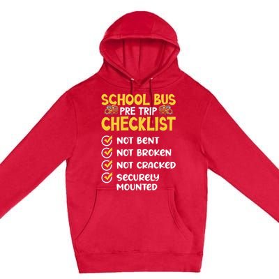 Cdl School Bus Driver Pretrip Trucking Retro Trucker Pride Premium Pullover Hoodie