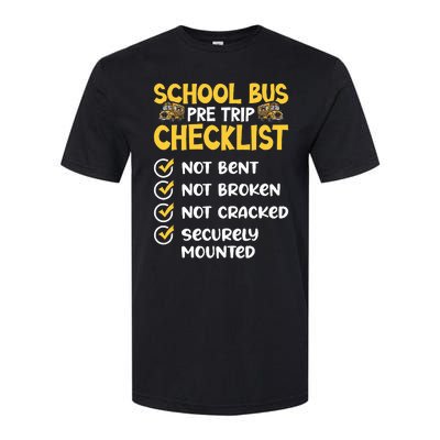 Cdl School Bus Driver Pretrip Trucking Retro Trucker Pride Softstyle® CVC T-Shirt