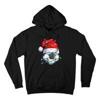 Christmas Soccer Ball Team Santa Sports Xmas  Hoodie