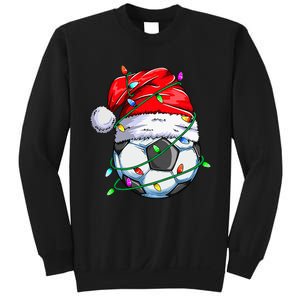 Christmas Soccer Ball Team Santa Sports Xmas  Sweatshirt