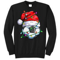 Christmas Soccer Ball Team Santa Sports Xmas  Sweatshirt