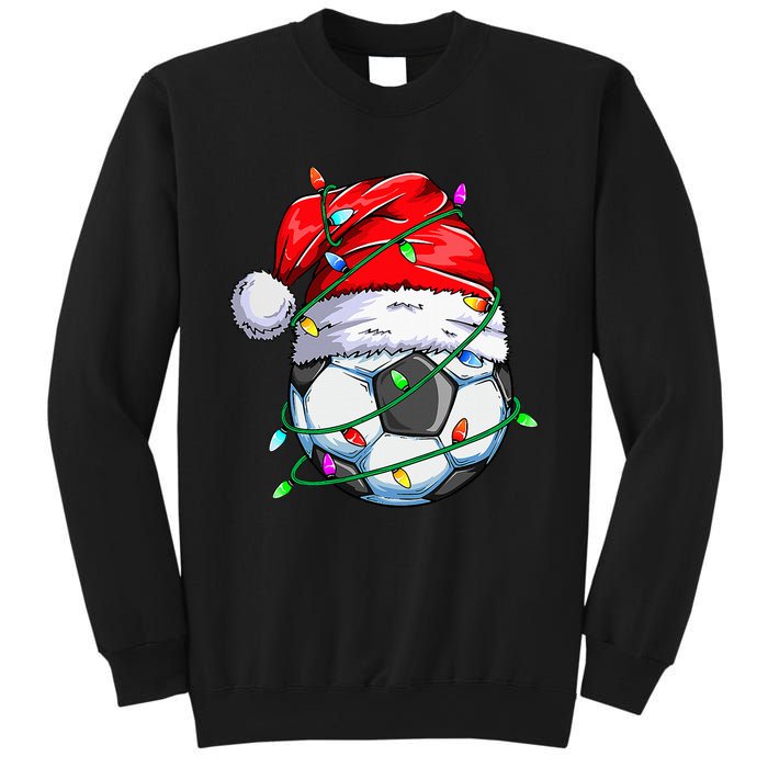 Christmas Soccer Ball Team Santa Sports Xmas  Sweatshirt