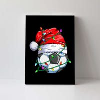 Christmas Soccer Ball Team Santa Sports Xmas  Canvas