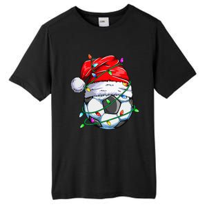 Christmas Soccer Ball Team Santa Sports Xmas  Tall Fusion ChromaSoft Performance T-Shirt