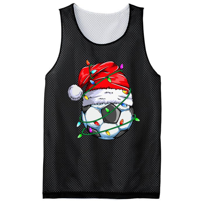 Christmas Soccer Ball Team Santa Sports Xmas  Mesh Reversible Basketball Jersey Tank