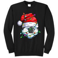 Christmas Soccer Ball Team Santa Sports Xmas  Tall Sweatshirt