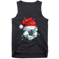 Christmas Soccer Ball Team Santa Sports Xmas  Tank Top