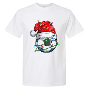 Christmas Soccer Ball Team Santa Sports Xmas  Garment-Dyed Heavyweight T-Shirt