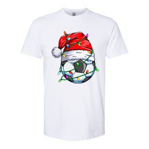 Christmas Soccer Ball Team Santa Sports Xmas  Softstyle CVC T-Shirt