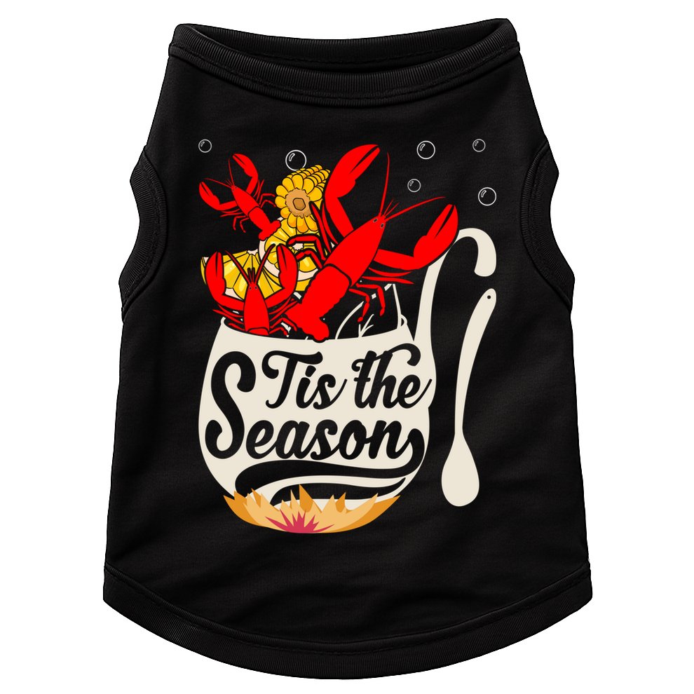 Crawfish Season Boil Funny Crayfish Eating Lobster Gift Doggie Tank