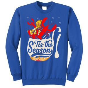 Crawfish Season Boil Funny Crayfish Eating Lobster Gift Sweatshirt