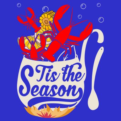 Crawfish Season Boil Funny Crayfish Eating Lobster Gift T-Shirt