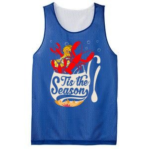 Crawfish Season Boil Funny Crayfish Eating Lobster Gift Mesh Reversible Basketball Jersey Tank