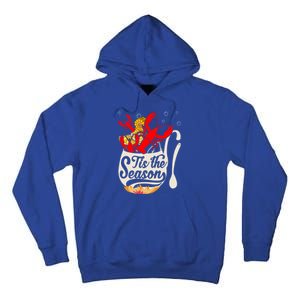 Crawfish Season Boil Funny Crayfish Eating Lobster Gift Tall Hoodie