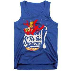 Crawfish Season Boil Funny Crayfish Eating Lobster Gift Tank Top