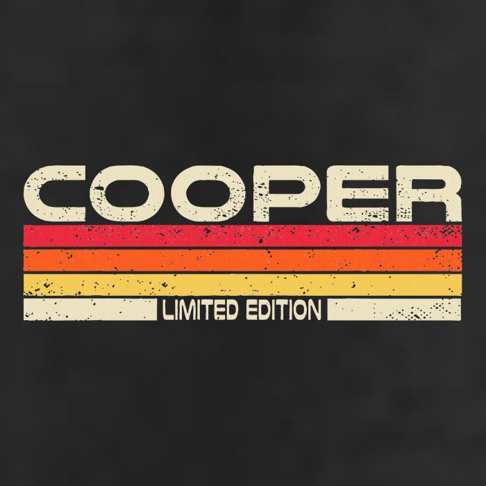 Cooper Surname Birthday Family Reunion 80s 90s Sunset Beanie