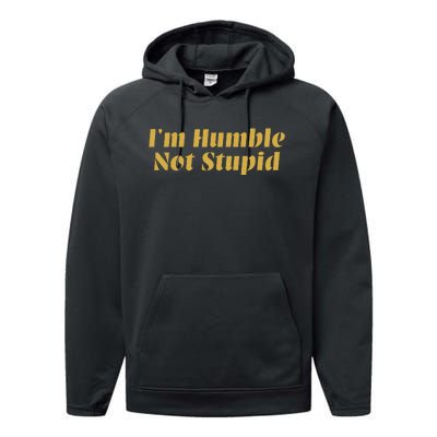 Cowboy Siir Bovain IM Humble Not Stupid Performance Fleece Hoodie