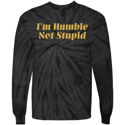 Cowboy Siir Bovain IM Humble Not Stupid Tie-Dye Long Sleeve Shirt