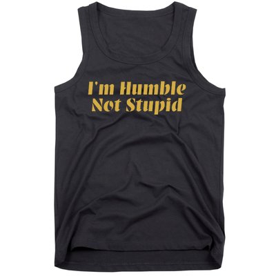 Cowboy Siir Bovain IM Humble Not Stupid Tank Top