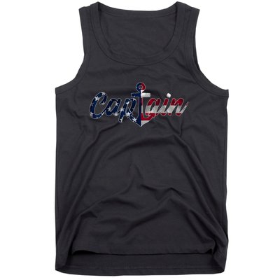 Captain Sailing Boat Sailing Captain Tank Top