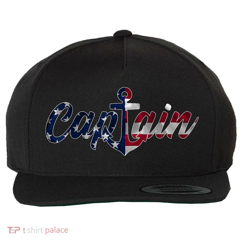 Captain Sailing Boat Sailing Captain Wool Snapback Cap
