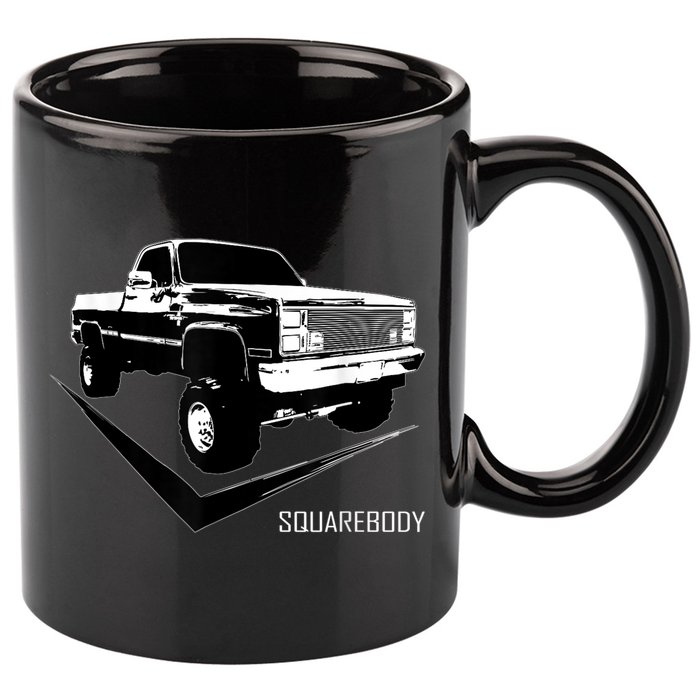 Classic Square Body Truck Squarebody 11oz C Handle Ceramic Mug