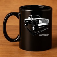 Classic Square Body Truck Squarebody 11oz C Handle Ceramic Mug