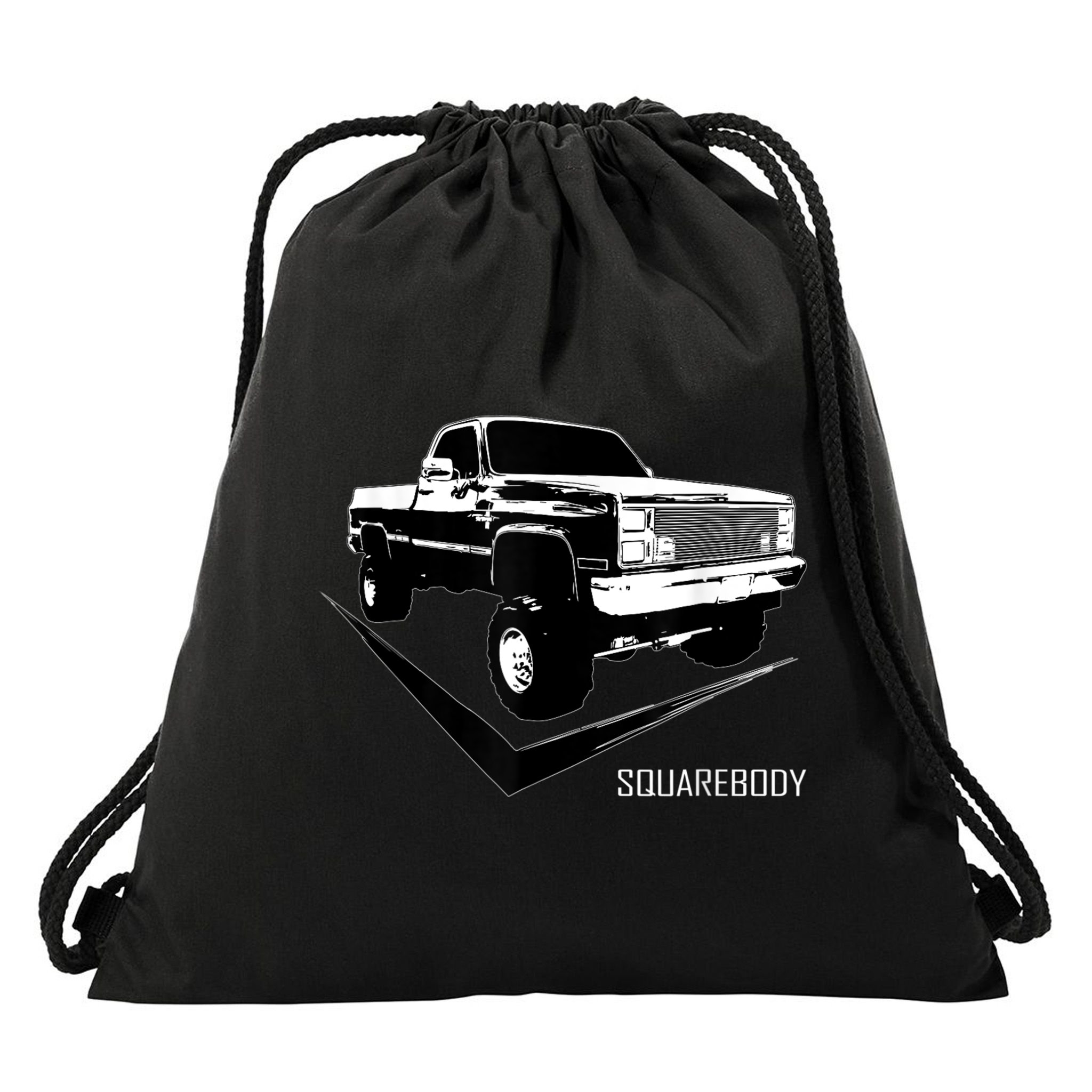 Classic Square Body Truck Squarebody Drawstring Bag