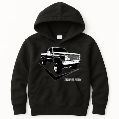 Classic Square Body Truck Squarebody Kids Hoodie