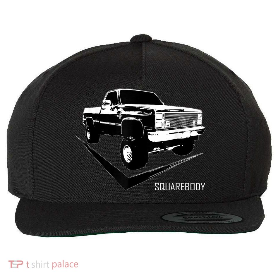 Classic Square Body Truck Squarebody Wool Snapback Cap
