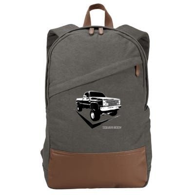 Classic Square Body Truck Squarebody Cotton Canvas Backpack