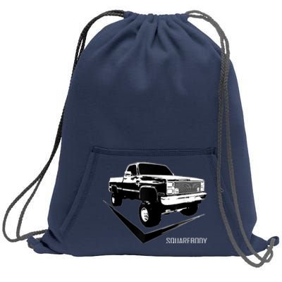 Classic Square Body Truck Squarebody Sweatshirt Cinch Pack Bag