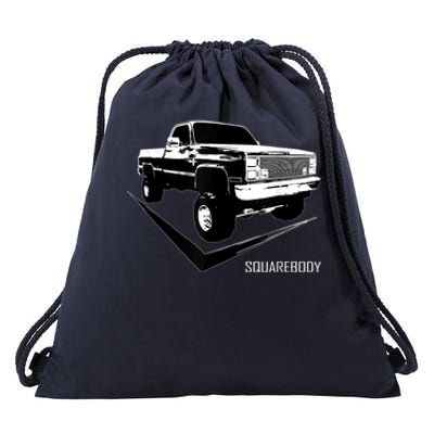 Classic Square Body Truck Squarebody Drawstring Bag