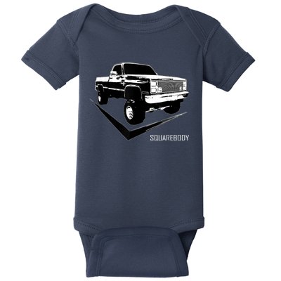 Classic Square Body Truck Squarebody Baby Bodysuit