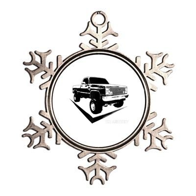 Classic Square Body Truck Squarebody Metallic Star Ornament