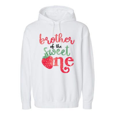 Cute Strawberry Brother Of The Sweet One Garment-Dyed Fleece Hoodie