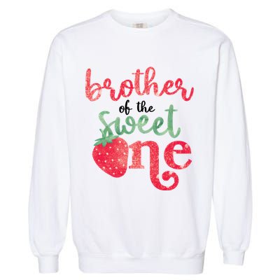 Cute Strawberry Brother Of The Sweet One Garment-Dyed Sweatshirt