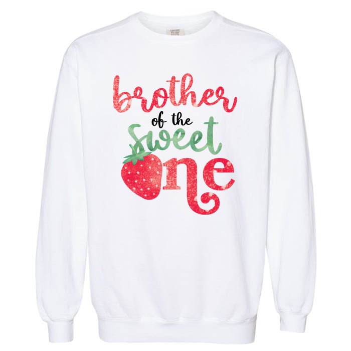 Cute Strawberry Brother Of The Sweet One Garment-Dyed Sweatshirt