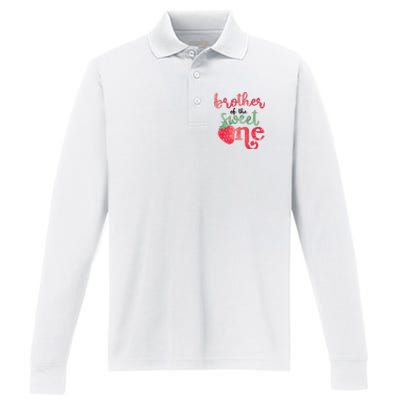 Cute Strawberry Brother Of The Sweet One Performance Long Sleeve Polo