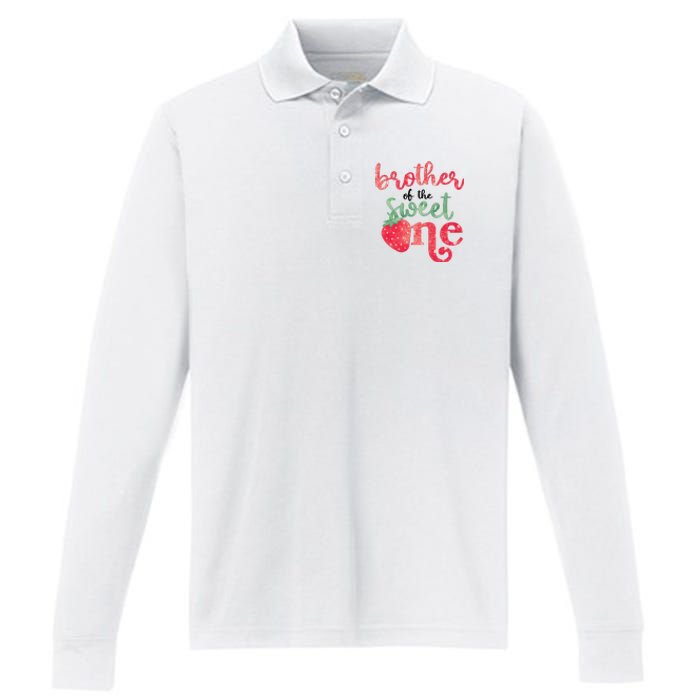 Cute Strawberry Brother Of The Sweet One Performance Long Sleeve Polo