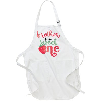 Cute Strawberry Brother Of The Sweet One Full-Length Apron With Pockets